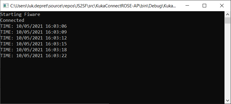 KukaConnectRoseAPConnected